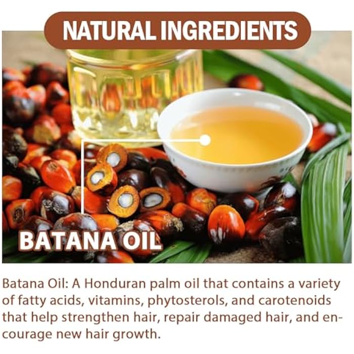 Batana Oil, Batana Oil for Hair, Unrefined Batana Oil from Honduras for Healthier, Thicker and Fuller Hair, Organic Batana Oil (1 Piece) - Image 3